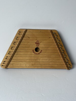 Vtg The Music Maker Nepenenoyka Wooden Lap Harp Musical Instrument Made In USSR