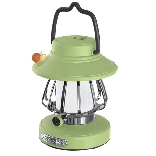 Snail Design Retro Hanging Kerosene Lamp Outdoor Tent Camping Lamp Rechargeable - Picture 15 of 21