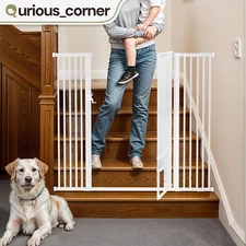 Staircase / Hallway No Tool Dog Gate Auto Closing Door 29.5" - 48.5" Adjustable