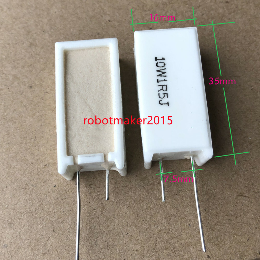 RIRI5キロ 5PCS RX27-5 10W SQM Vertical Cement Resistor resistance 0.1R