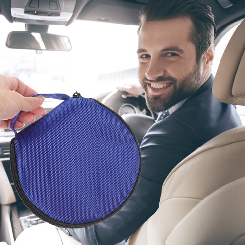 4 PCS CD Disc Storage Bag Travel Dvd Organizer Case Round Holder - Afbeelding 3 van 12