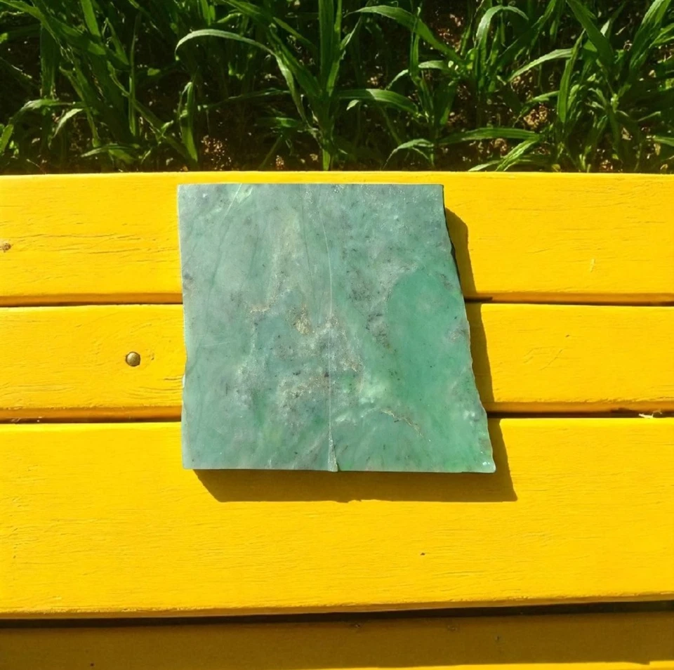 Nice Natural Rough Green Nephrite Jade Slab 1.69 lb - Image 2 of 4