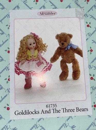 Bambola Wendy Madame Alexander GOLDILOCK I TRE ORSI COME NUOVA 🐻 #61735 nuova con scatola - Foto 2 di 7