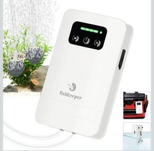 fishkeeper Battery Powered Aquarium Air Pump, USB Rechargeable Aerator Fish Tank