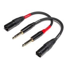 1/4 Inch TRS to XLR Male 6.35Mm Balanced Signal Interconnect Microphone Cable Qu
