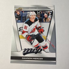 2025-26 MVP Base Set - SP's #205 Dawson Mercer SP NJ Devils 