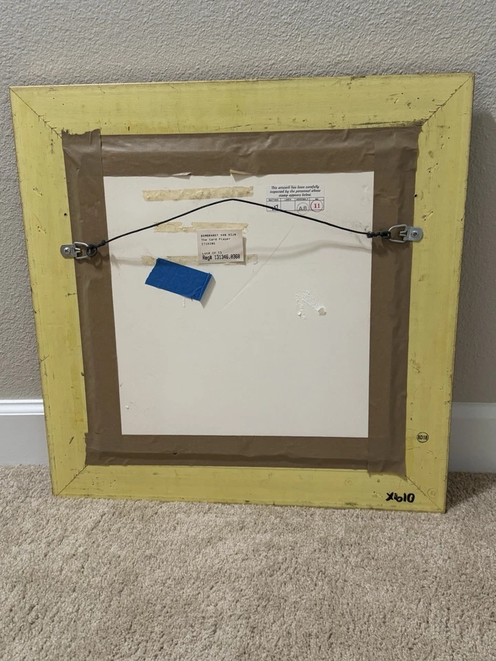 Rembrandt Etching – The Card Player - From The Millennium Edition - Image 4 of 4