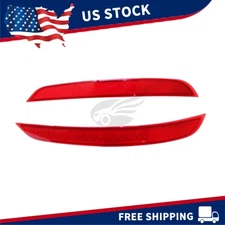 1 Pair Rear Bumper Trim Reflector Right Passenger Left Driver For 2014-18 X5 BMW