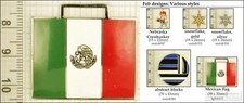 Assorted decorative fobs, various designs  keychain options