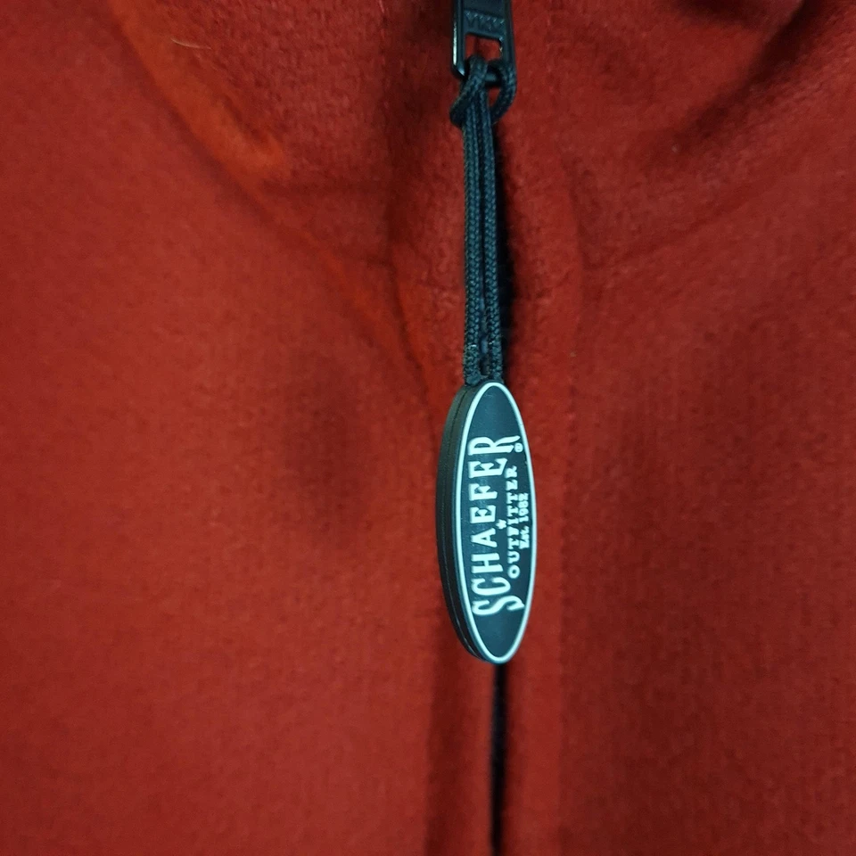 Schaefer Outfitter Vest Mens XL Red Wool Lined Western 730 Arena Made in USA - Image 3 of 4