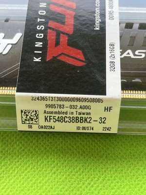 Kingston FURY Beast 32GB (2x16GB) PC5-38400 (DDR5-4800) UDIMM