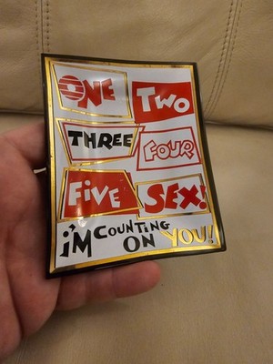 Vintage Risqué One Two Three Four Five Sex I'm Counting On You Trinket Dish