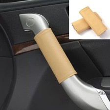 2PCS Car Door Handles Covers,Wear-Resistant Grips for Doors Yellow