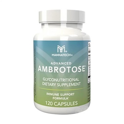 Mannatech Enhanced Ambrotose Count Capsules 120 Count | Dietary Supplement