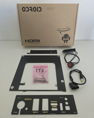 ODROID ITX-Kit mit Blendenkit für ODROID-H4, Schwarz