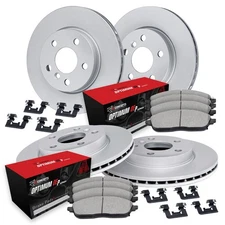 For Mercedes-Benz SL450 18-20 R1 Concepts Front & Rear Brake Kit w Optimum Pads