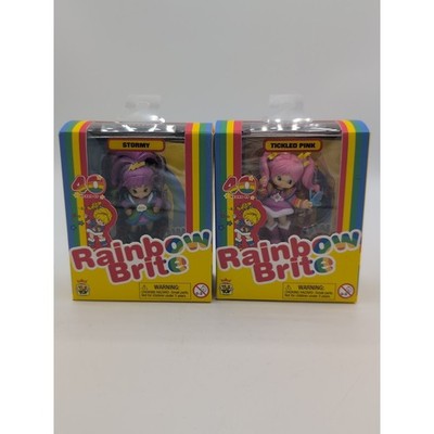 STORMY/TICKLED PINK LOT Rainbow Brite Cheebee 40th Anniversary Mini Figure NEW