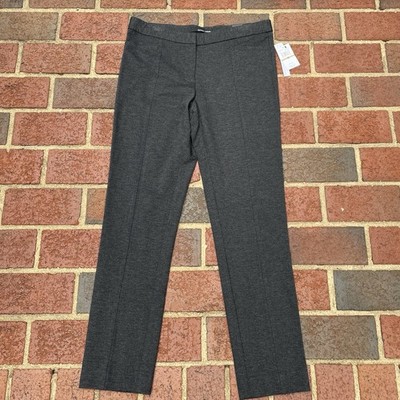 NEW Amanda+Chelsea Women's 12 Contemporary Fit Stretch Ankle Pant gray Slim Leg