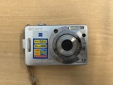 Sony Cyber-Shot DSC-W55 7.2MP Digital Camera Silver For Repair W/ Battery READ