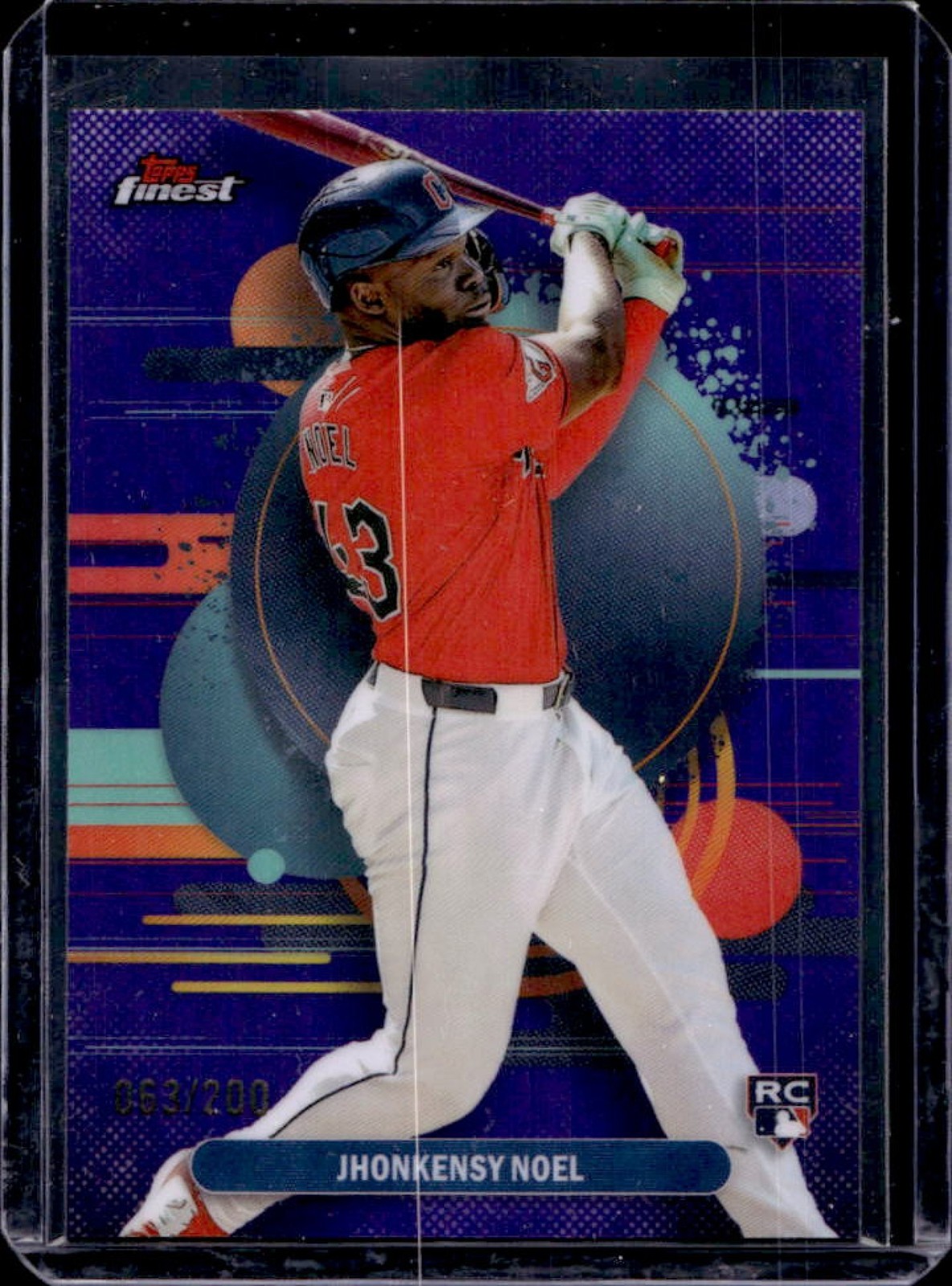 2025 Finest Jhonkensy Noel Uncommon RC Purple Refractor #63/200 Guardians