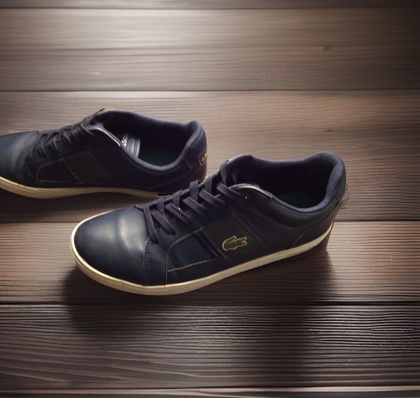 Lacoste Dark Blue /Navy Shoes Fashion Athletic Sneakers Big Kids Boys Size 7.5 thumbnail 7