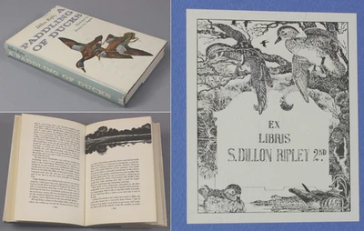 S. DILLON RIPLEY - personal copy of own book - DUCKS - bookplate - Smithsonian - Image 1 of 4