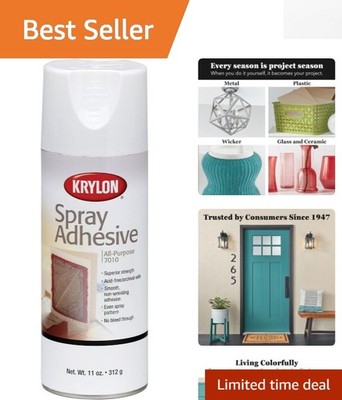 Extended Open-Tack 11 Oz Spray Adhesive for Smooth Craft and Art Applications