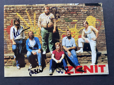Zenit ''GDR Band'' fully signed autograph card 10x15 autograph