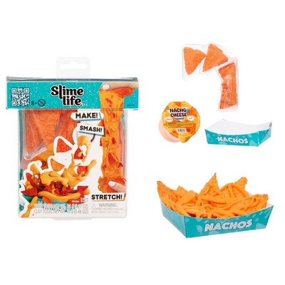NEW Slime Life NACHOS DIY Slime Kit stretchy make & smash foodie theme