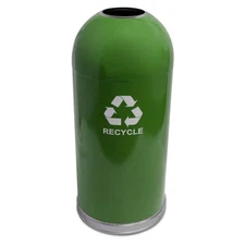 Witt Industries 415DTGN-R Open Top Dome-Top Recycling Container - Green