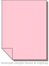 Lee Filters 035 Light Pink Lighting Gel Sheet