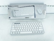 WORKS LOGITECH PEBBLE 2 WIRELESS KEYBOARD - TONAL WHITE