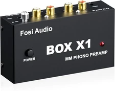 Fosi Audio BOX X1 Hi-Fi Phono Preamp for Turntable MM Phonograph Preamplifier
