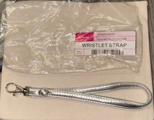 Thirty-One Wristlet Strap 050A Metallic Silver 7.5 NEW