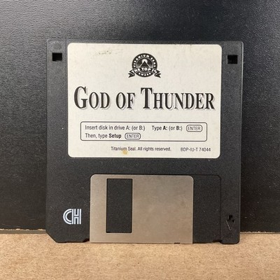 3.5'' Floppy Disk GOD OF THUNDER Vintage Computing