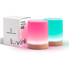 LuvLink Friendship Lamp v2.0 Long Distance WiFi Touch Lamps for Couples, Fri...