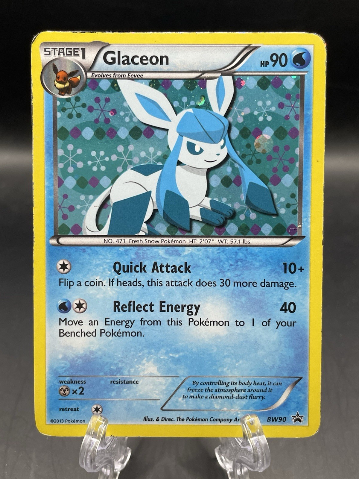 Glaceon - BW90 - Pokemon Black & White Promo Ultra Rare Holo Card MP