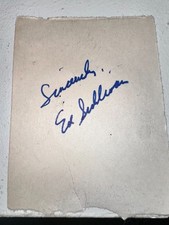 1960s The Ed Sullivan Show Ed Sullivan Signed Cut