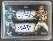 2012 Topps Inception Justin Blackmon Trent Richardson Dual Auto #/25