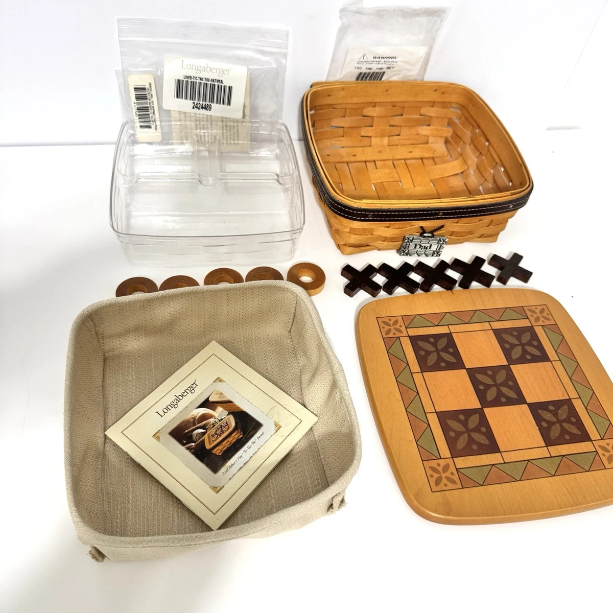 Tapa De Cesta Longaberger 1997 Traditions De Madera – SOLO La Tapa, Nueva En Caja (Nº 55930)