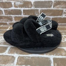 UGG Oh Yeah Fur Lined Slide Slippers 1107953 Black Women s Size 11