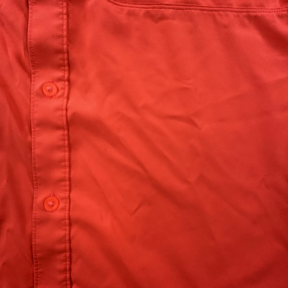 Under Armour Shirt Mens Large Red Tide Chaser 2.0 Button Down Loose Fish - Image 3 of 4