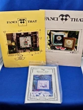 Lot 3 WATERMELON X Stitch Charts Fanci That & Stitchers Attic Seeds Daisy Angel