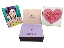 Lot Of 3 Glossy Box & 1 Macy&rsquo;s Box,Bergdorf Goodman,Ragazza Pop Art, 8x6.5x3