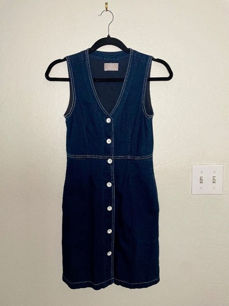 Father's Daughter Denim Button Down Dress