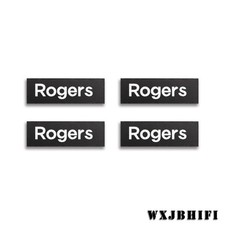 Rogers Speaker Grill Logo Badge Aluminum 30.2mm 1.19" X9.5mm 0.37" 