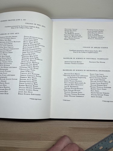 1957 Ohio University Diploma Cover - Picture 4 of 4