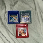 New ListingPokémon Crystal Blue Red Gb GBA Nintendo Lot Needs Batteries