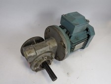ABB .18/.22kW 1380/1650rpm TEFC 3Ph .70/1.20A c/w Gear Reducer 7:1 USED