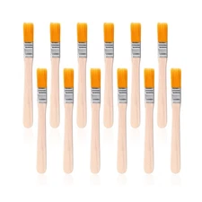12 Pcs Paint Brush 5 Inch Trim Painting Tool Soft Bristle with Wood Handle Sm...